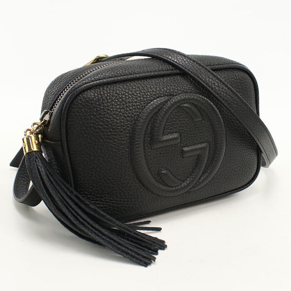 GUCCI Crossbody Shoulder Bag Soho Black